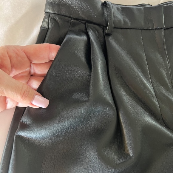 Faux leather short shorts by Wilfred - Aritzia - Picture 5 of 9